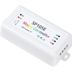 GLOBOSTAR(R) 70039 MATRIX Pixel Addressable RGB/RGBW Controller DC 5-24V IP20 - Bluetooth 4.0 + SPI/TTL + 2048 IC - M8.5xΠ4.5xΥ2.2cm