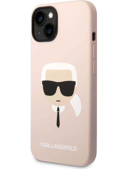 Θήκη Karl Lagerfeld Liquid Silicone Karl για Apple iPhone 14 Plus - Pink (KLHCP14MSLKHLP)