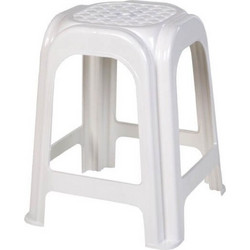 ΣΚΑΜΠΟ ΠΛΑΣΤΙΚΟ 36x36x44.5cm ΤΕΤΡΑΓΩΝΟ HOMEPLAST ΛΕΥΚΟ Α00069