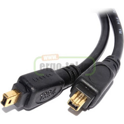 Καλώδια FIREWIRE 1394a 4P σε 4P 400SEC με μήκος 2m μαύρο χρώμα - TM-16038