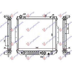 Ψυγειο Νερου 2.7 Crd Πετρελαιο Αυτοματο (500x588x48) Jeep Grand Cherokee 99-05 - 077506340