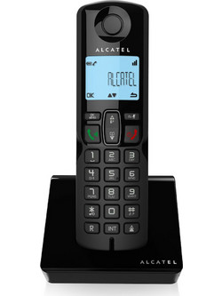 Alcatel S250 Ασύρματο Τηλέφωνο με Ανοιχτή Ακρόαση Μαύρο