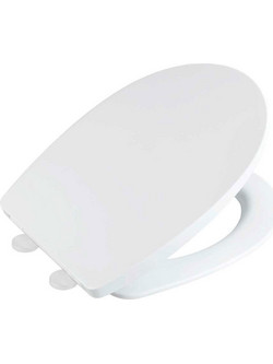 Wenko Καπάκι Λεκάνης Οβάλ Πλαστικό Λευκό 45x36.5cm 11700864
