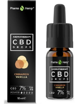 Pharma Hemp CBD Drops 7% Cinnamon Vanilla 10ml