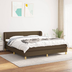 vidaXL Κρεβάτι Boxspring με Στρώμα Υφασμάτινο 180x200cm 3126664