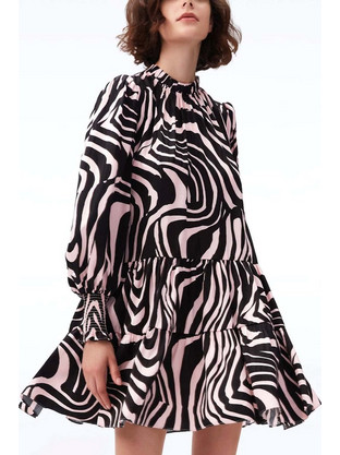 Diane Von Furstenberg Kali Mini Καθημερινό Φόρεμα Μαύρο DVFDL4Q021ZBGMP-B7014