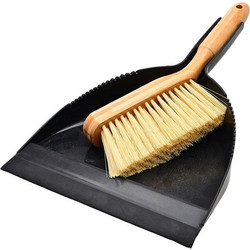 Σκούπα Με Φαράσι Bamboo Essentials Μαύρο