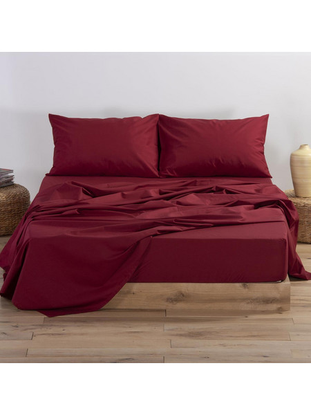 Nef-Nef Σεντόνι Μονό Βαμβακερό 170x270 Basic 970 Bordo