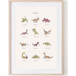 Εκπαιδευτικό Πόστερ Δεινόσαυροι 50x70 εκ. - Mushie