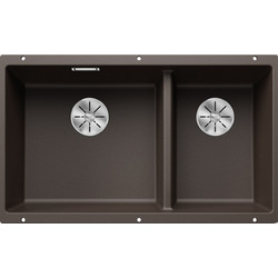Blanco Subline 430/270-U Υποκαθήμενος Νεροχύτης Γρανίτη Coffee 523160 75.5x46cm