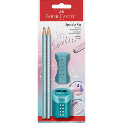 ΣΕΤ FABER-CASTELL SPARKLE (118282) ΣΙΕΛ 2 ΜΟΛΥΒΙΑ-ΓΟΜΑ-ΞΥΣΤΡΑ