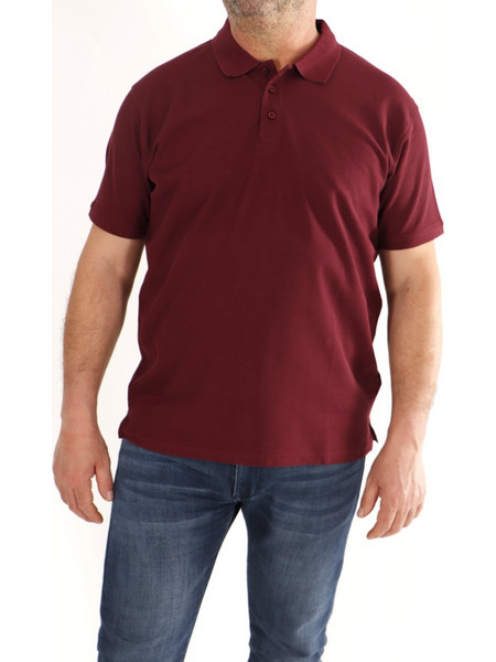 Ανδρική Μπλούζα Κοντομάνικη (Στυλ Pοlo) GANDY BURGUNDY G517-7