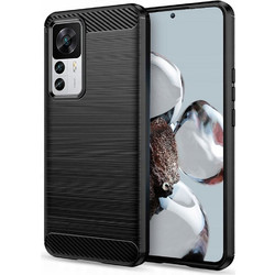 Tech-Protect Carbon Back Cover Black (Xiaomi 12T / 12T Pro)