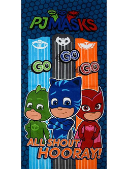 Aquablue PJ Masks Hooray Παιδική Πετσέτα Θαλάσσης Navy Μπλε