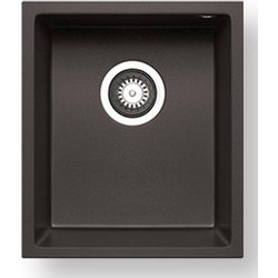 Pyramis Pyragranite Tetragon Υποκαθήμενος Νεροχύτης Γρανίτη Ματ Graphite Carbon 34X40cm 070065411