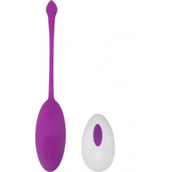 Kate 12 Function Remote Controlled Vibrating Egg Δονητής Egg για Ζευγάρια με Τηλεχειριστήριο Μωβ