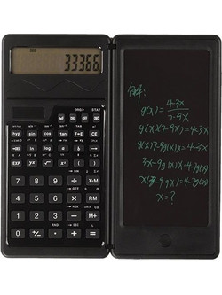 Solar Function Calculator Handwriting Pad 10 Digits Display Portable Handwriting Board(Black) (OEM)