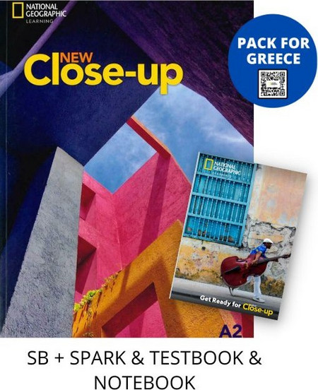 NEW CLOSE-UP A2 PACK FOR GREECE (SB + SPARK & TESTBOOK & NOTEBOOK)