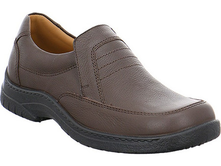 Jomos 40620144355 Ανατομικό Δερμάτινο Comfort Casual Καφέ