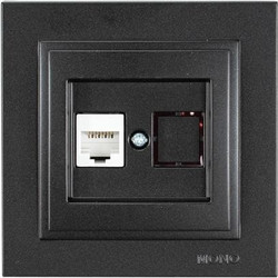 ΠΡΙΖΑ DATA CAT 6 RJ 45 MONH ΜΑΥΡΟ
