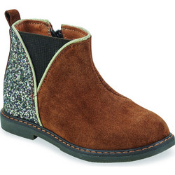 GBB Lanette Παιδικά Μποτάκια Καφέ Suede Chelsea με Φερμουάρ AI301-44