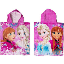 Dimcol Disney Frozen 04 Παιδικό Πόντσο Θαλάσσης Φούξια 50x115cm
