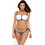 Marko Bikini Set Strapless με Ενίσχυση Μαύρο Λευκό M-505-129461