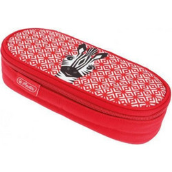 Herlitz Cute Animals Zebra Κασετίνα Κόκκινη 50038428