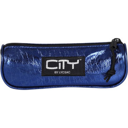 City Eclair Chic 1zip Κασετίνα Βαρελάκι Μπλε 51999