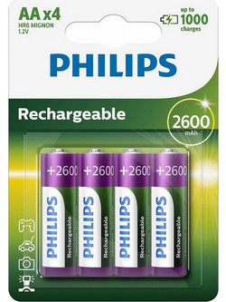 Philips Rechargeable AA 2600mAh 4τμχ