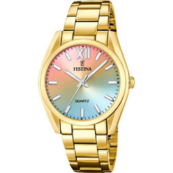 Festina Γυναικείο Ρολόι με Χρυσό Μεταλλικό Μπρασελέ F20640/7