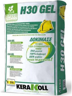 H30 GEL 25kg GEL Λευκή κόλλα πλακιδίων & φυσικών λίθων KERAKOLL