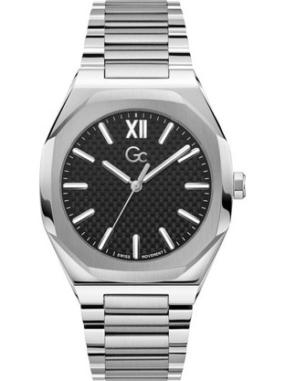 Guess GC Collection Ανδρικό Ρολόι με Ασημί Μεταλλικό Μπρασελέ Z26004G2MF
