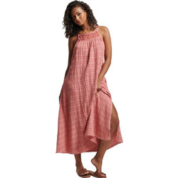 Superdry Midi Καλοκαιρινό Καθημερινό Φόρεμα Ροζ W8011411A