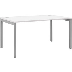 Γραφείο Column White (Γκρι σκελετός) 160x80cm