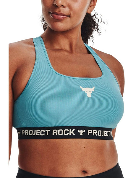 Under Armour Project Rock Mid Sports Bra 1377462-433
