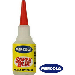 Mercola SUPER GLUE Κυανοακρυλική κόλλα στιγμής 20gr 02105