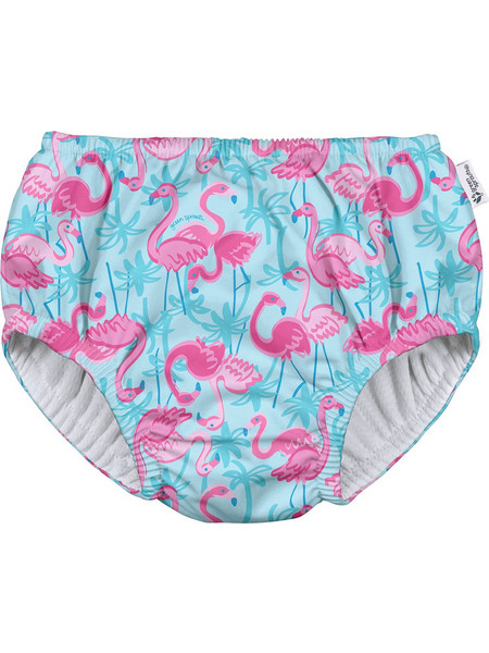Green Sprouts Palm Flamingos Βρεφικό Μαγιό Πάνα για Κορίτσι Γαλάζιο GS-721068-6108