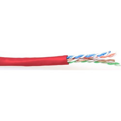 Intronics U/UTP Cat.6 Καλώδιο Δικτύου Ethernet 100m Red