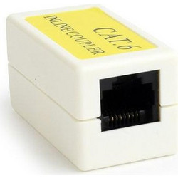 CABLEXPERT CAT6 LAN COUPLER WHITE