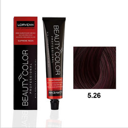 Lorvenn Beauty Color 5.26 Ανοιχτό Δαμασκηνί Μόνιμη Βαφή Μαλλιών 70ml