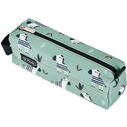 Herlitz Crazy Zebra Κασετίνα Πράσινη 50043606