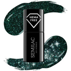 Semilac Hema Free DC456 Spectacular Night Glitter Ημιμόνιμο Βερνίκι Νυχιών 7ml