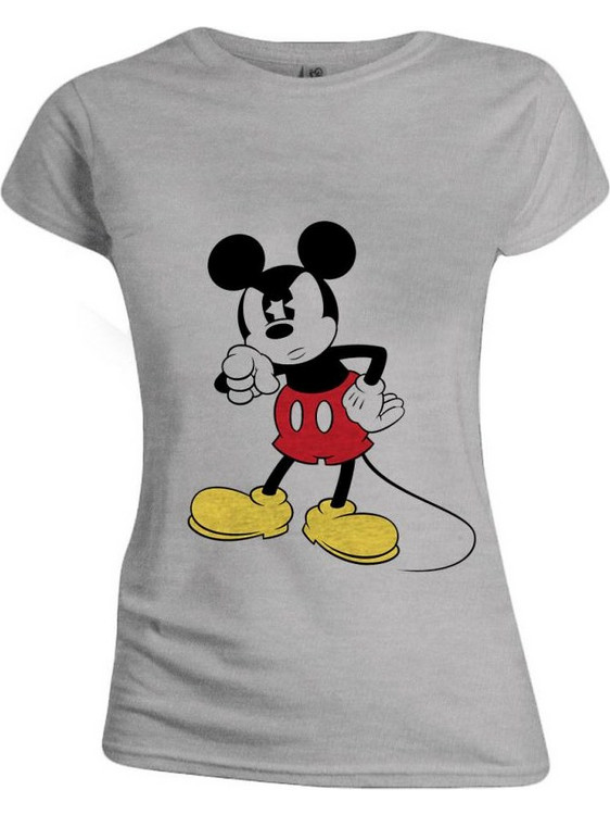DISNEY - T-Shirt - Mickey Mouse Angry Face - GIRL (S)
