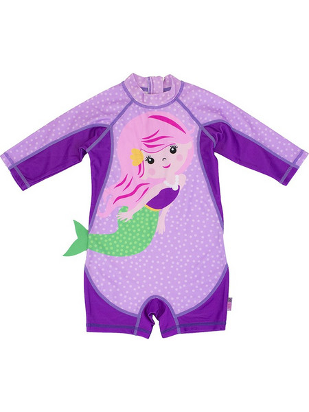 Zoocchini Mermaid Αντηλιακό UV Βρεφικό Μαγιό Ολόσωμο για Κορίτσι Μωβ ZOO12413