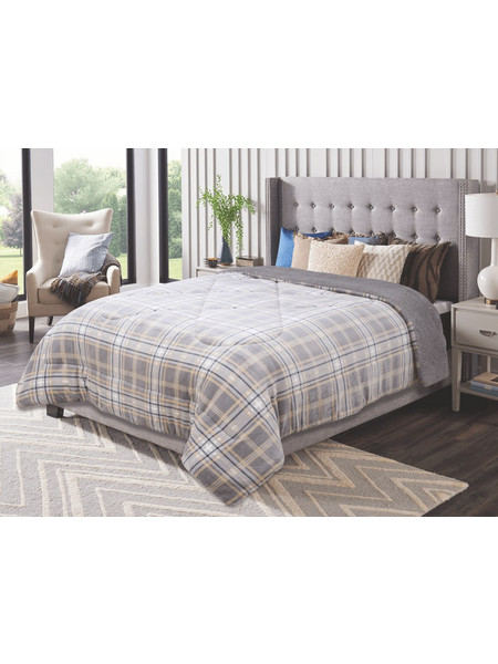 Kipper Κουβερτοπάπλωμα Υπέρδιπλο 220x240 Hector 2049-2 Blue