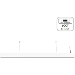 InLight Κρεμαστό Φωτιστικό Οροφής Ράγα Μονόφωτο LED Λευκό 6072-150-WH