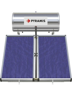 Pyramis Ηλιακός Θερμοσίφωνας 200lt 3m² Glass Διπλής Ενέργειας