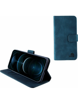 Lime Θηκη Iphone 12 Pro / Iphone 12 6.1'' Essential Magnet Book Stand Clip Dark BLUE
