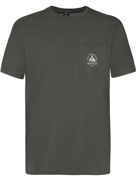 Protest ISIAH Men΄s T-SHIRT - Cotton - Loose fit - Long length - Thyme